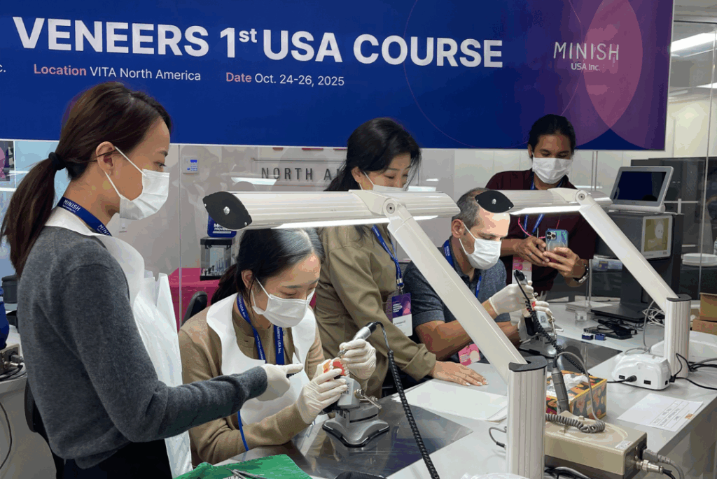 MINISH Veneers training event in Los Angeles with VITA North America and MINISH doctors from Korea