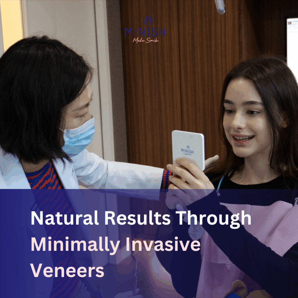 Patient smiling confidently after a one-day MINISH veneer treatment